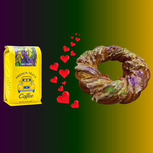 Limited-Edition Key Lime Blueberry King Cake + French Truck Coffee's "Big Chief" whole-bean blend