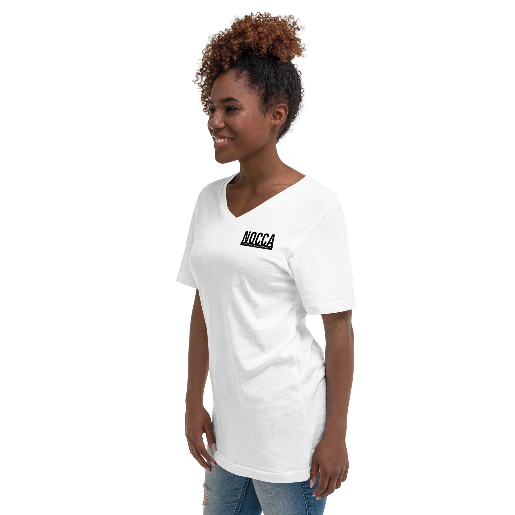 Unisex Short Sleeve V-Neck T-Shirt