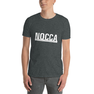 Short-sleeve unisex NOCCA t-shirt (light on dark background)